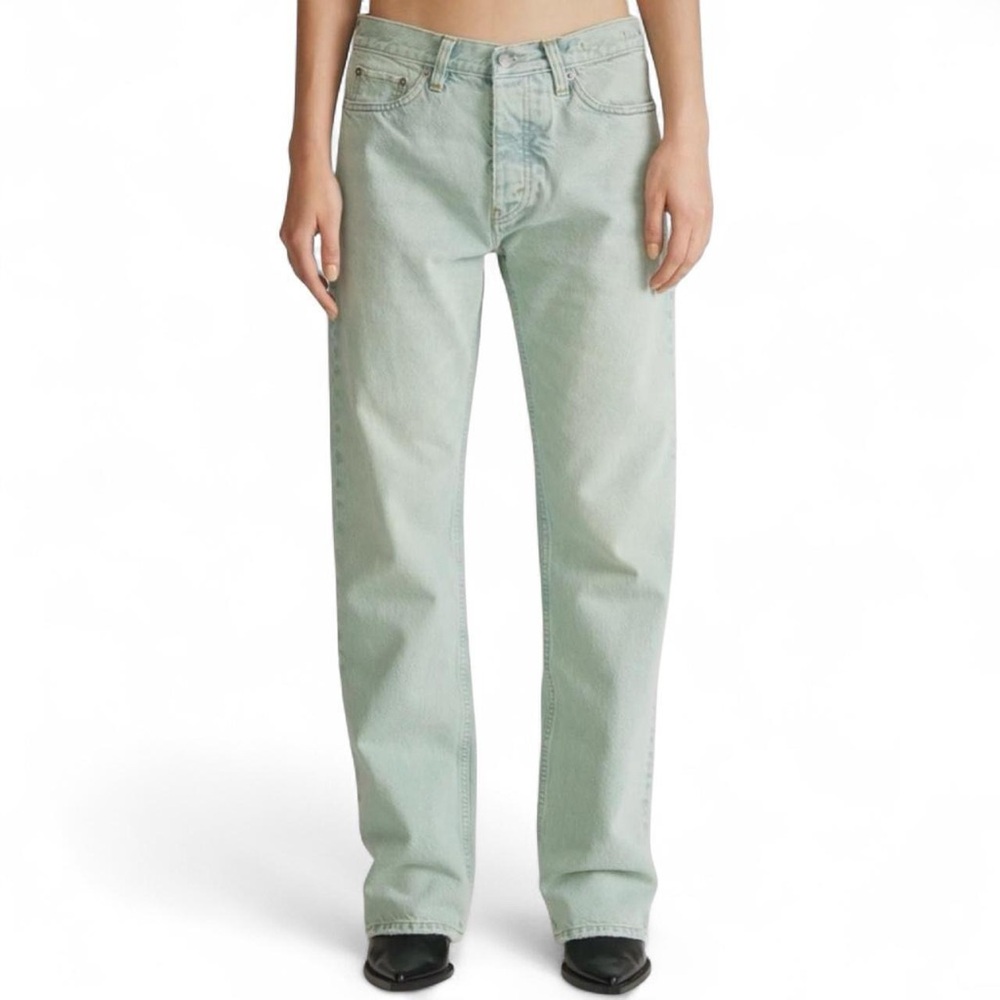 Hope Stockholm Aqua Bio Tint Green Rush Jeans Relaxed Bootcut 27 jade $510 rrp